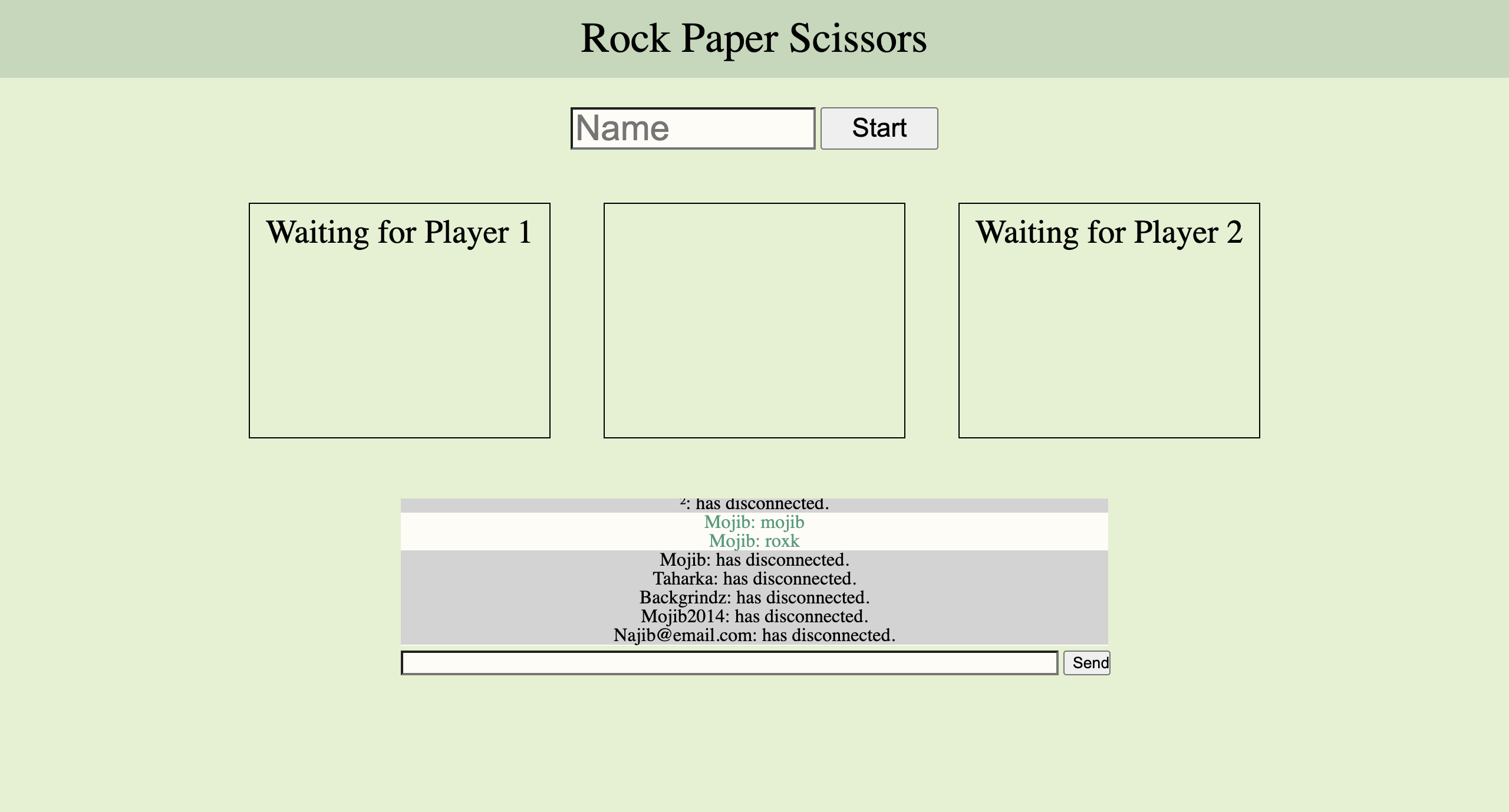 Rock Paper Scisoors Game